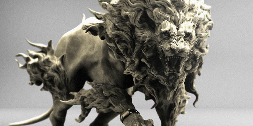 lion face
