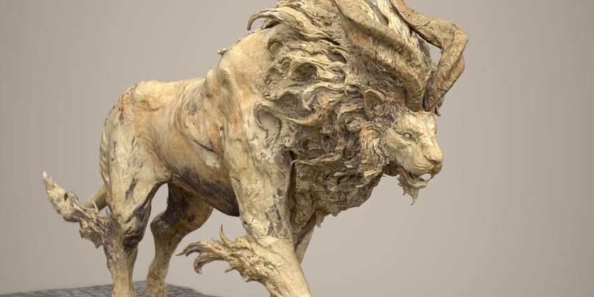 lion front side