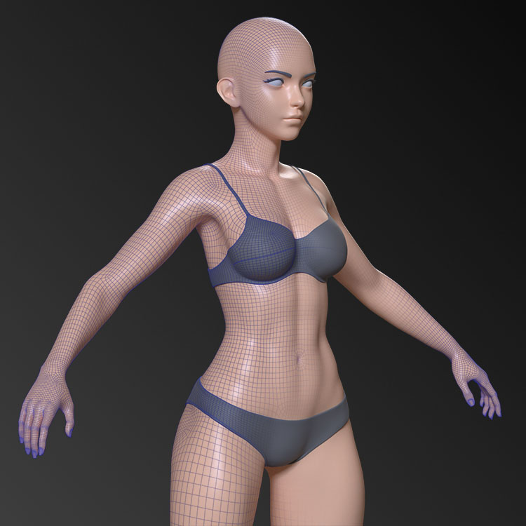 Download free female base mesh