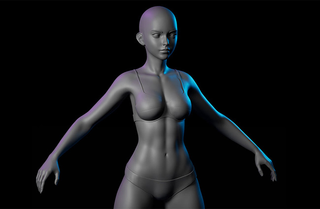 Download Free Female Base Mesh