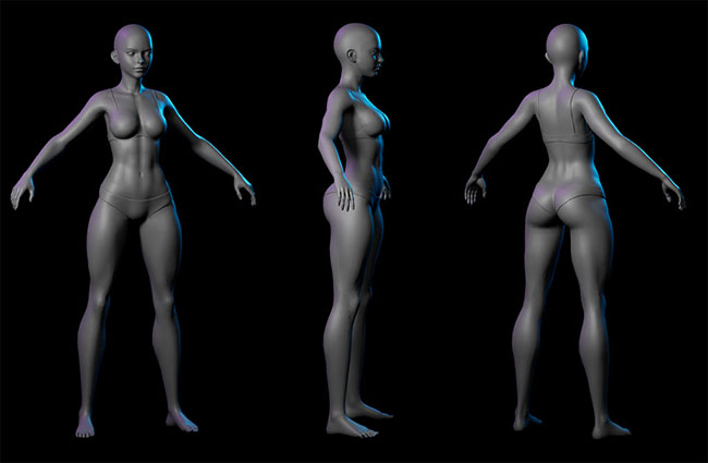 Download Free Female Base Mesh