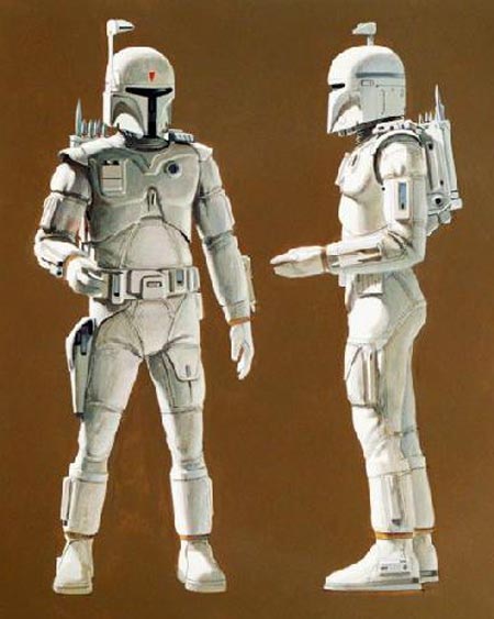 Boba Fett concept art by Ralph McQuarrie