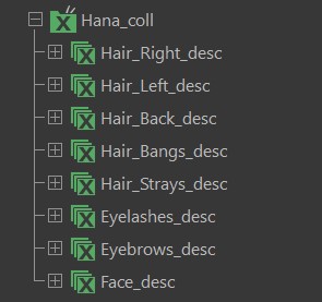 HANA's Xgen Descriptions