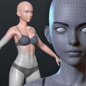 Stylized Female Base Mesh
