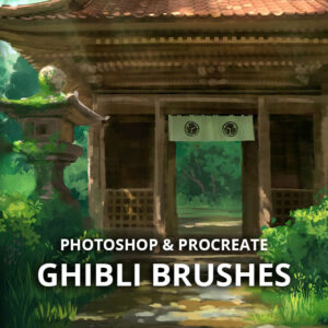 Ghibli Style Brushes for Photoshop and Procreate