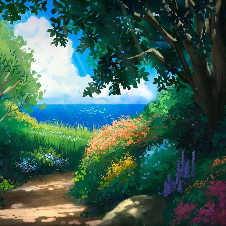 Ghibli Style Brushes for Photoshop and Procreate