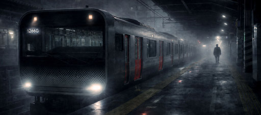 Shuuden train scene